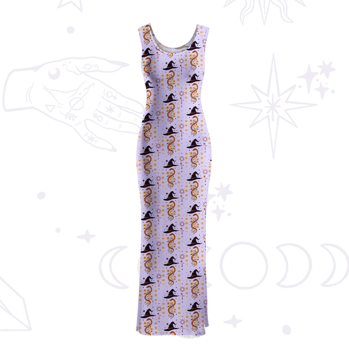 Purplehecate Witch's Enchantment Maxi Tank Beachwear Dress