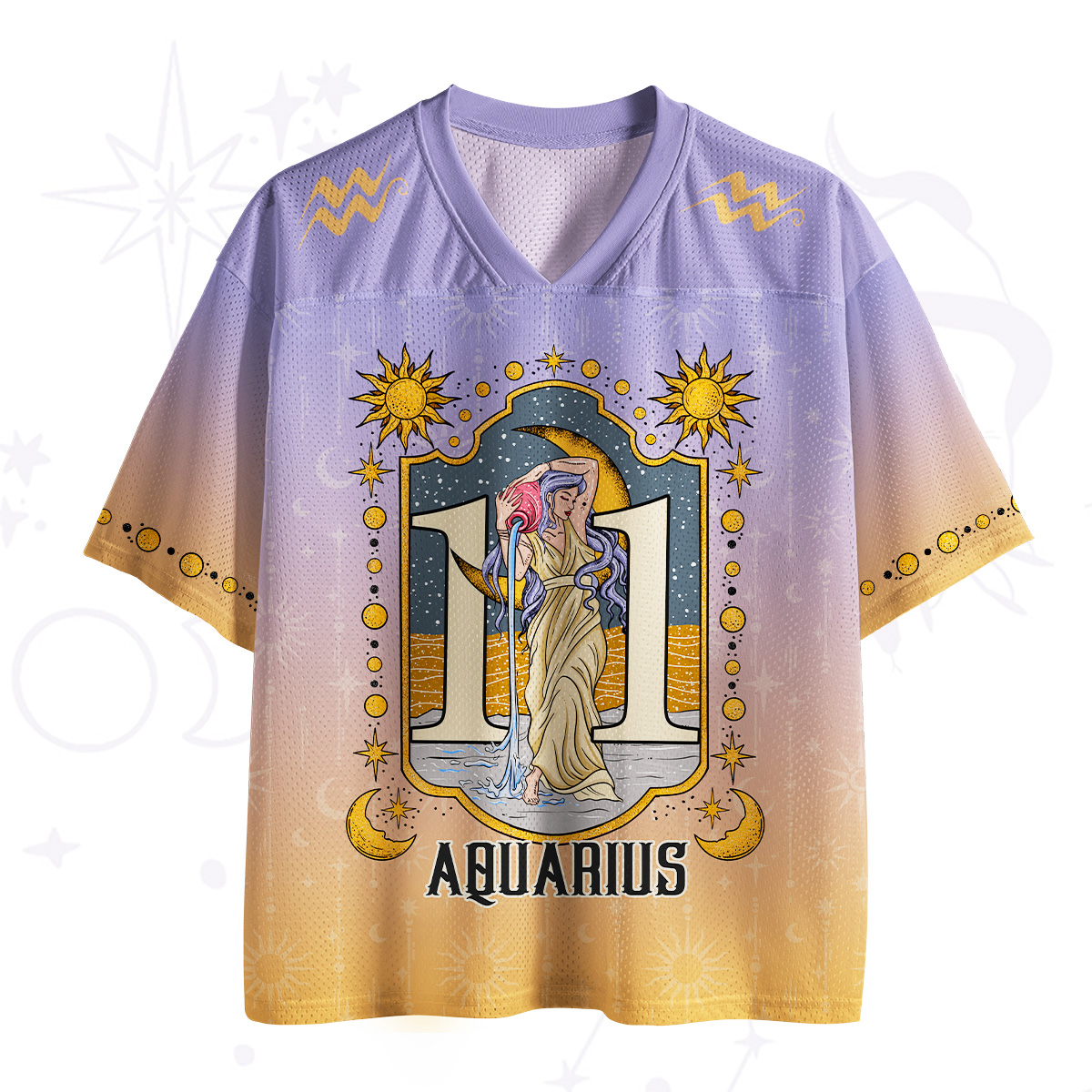 Purplehecate Aquarius Zodiac Mesh Jersey
