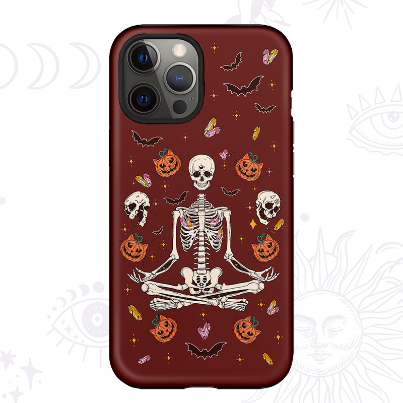 Purplehecate Funny Skeleton Halloween Phone Case
