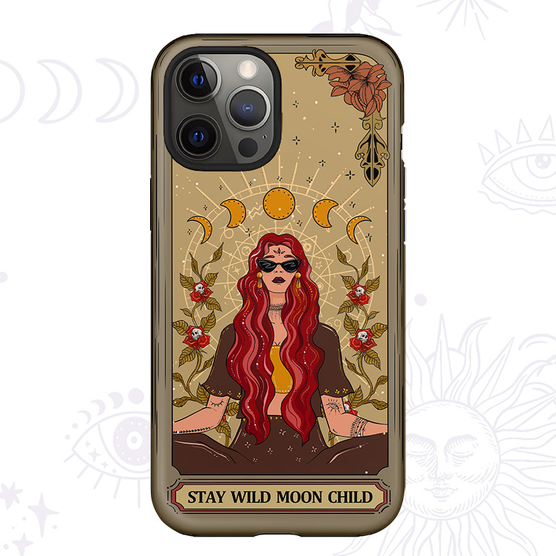 Purplehecate The Stay Wild Moon Child Oracle Card Phone Case