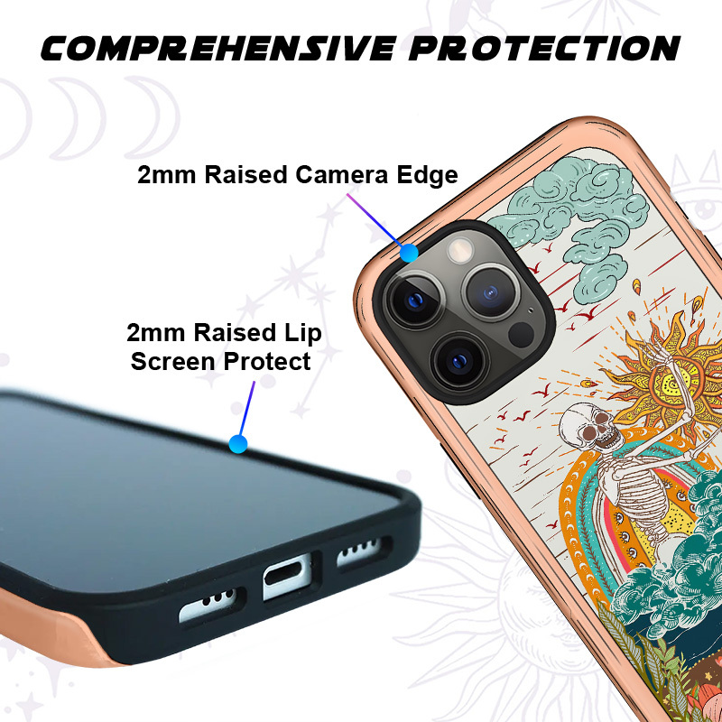 Purplehecate The Audacity Skeleton Tarot Phone Case