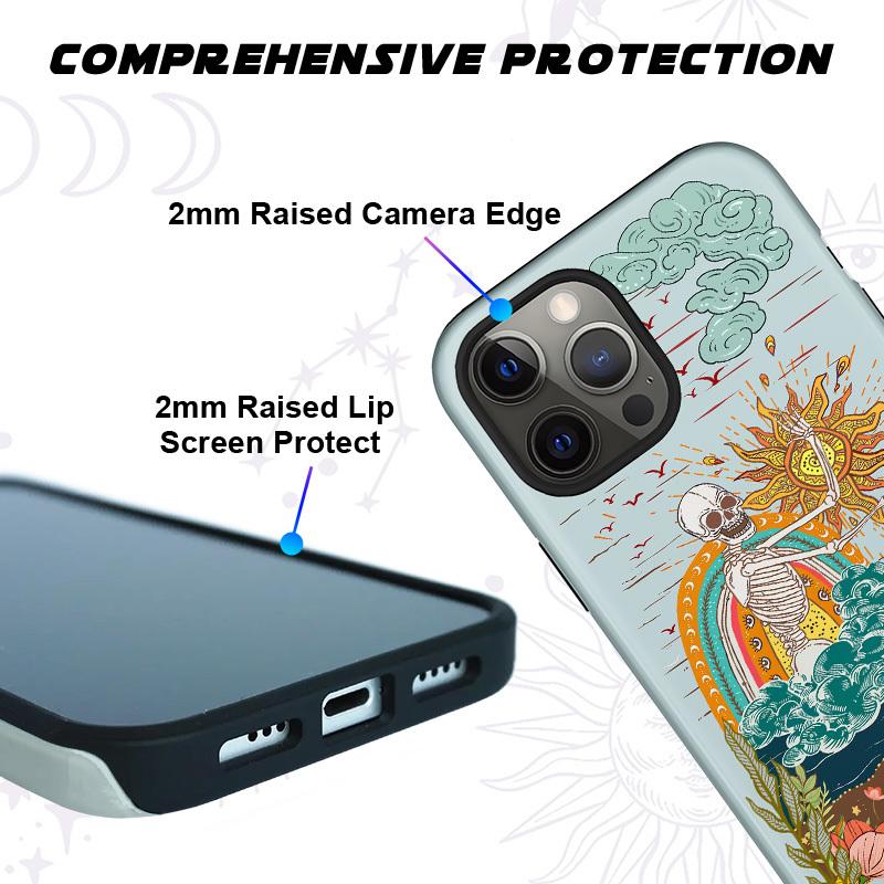 Purplehecate The Audacity Skeleton Phone Case