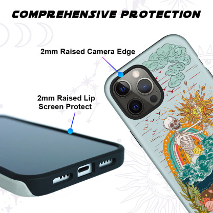 Purplehecate The Audacity Skeleton Phone Case