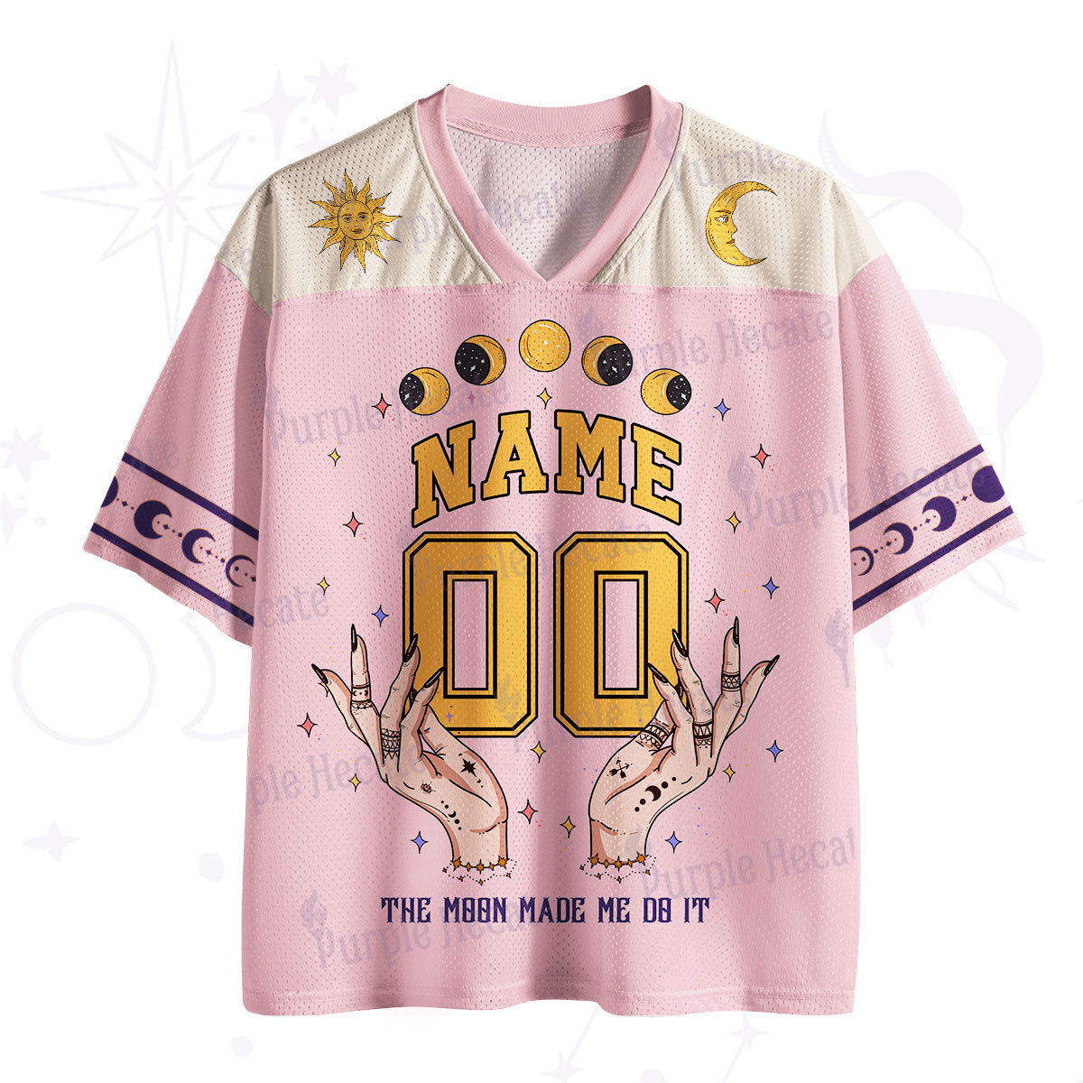 Personalized Purplehecate The Moon Made Me Do It Mesh Jersey