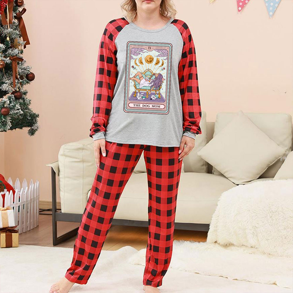 Purplehecate The Dog Mom Tarot Christmas Pajamas