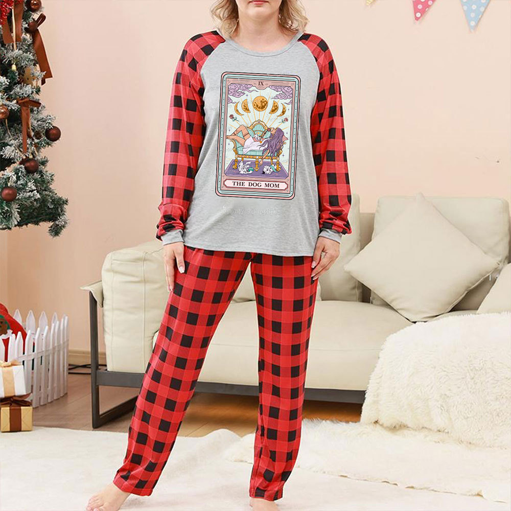 Purplehecate The Dog Mom Tarot Christmas Pajamas