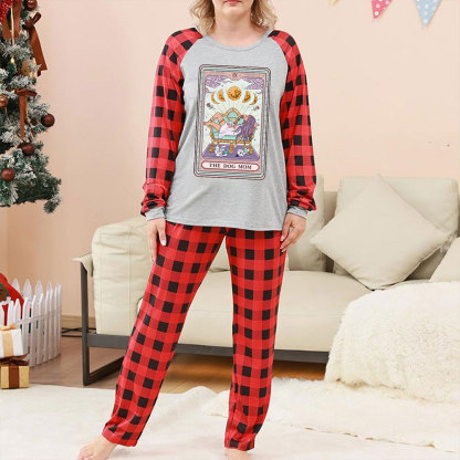 Purplehecate The Dog Mom Tarot Christmas Pajamas