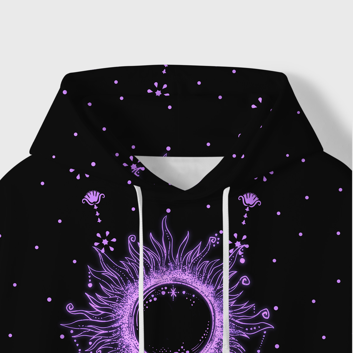 Purplehecate Radiance Of Sun And Moon All-Over Print Hoodie