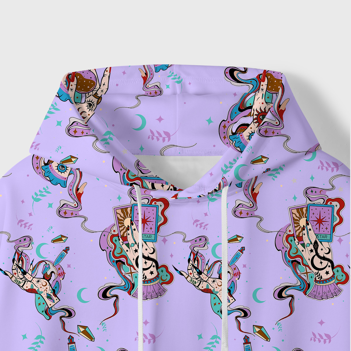 urplehecate Astrological Secrets All-Over Print Hoodie