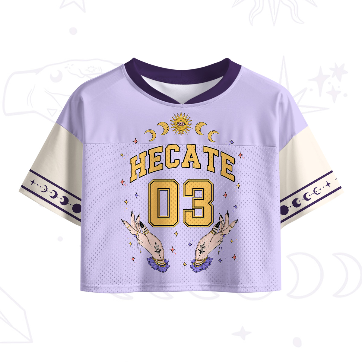 Purplehecate Hecate Moonlight Sorcery Crop Sports Jersey