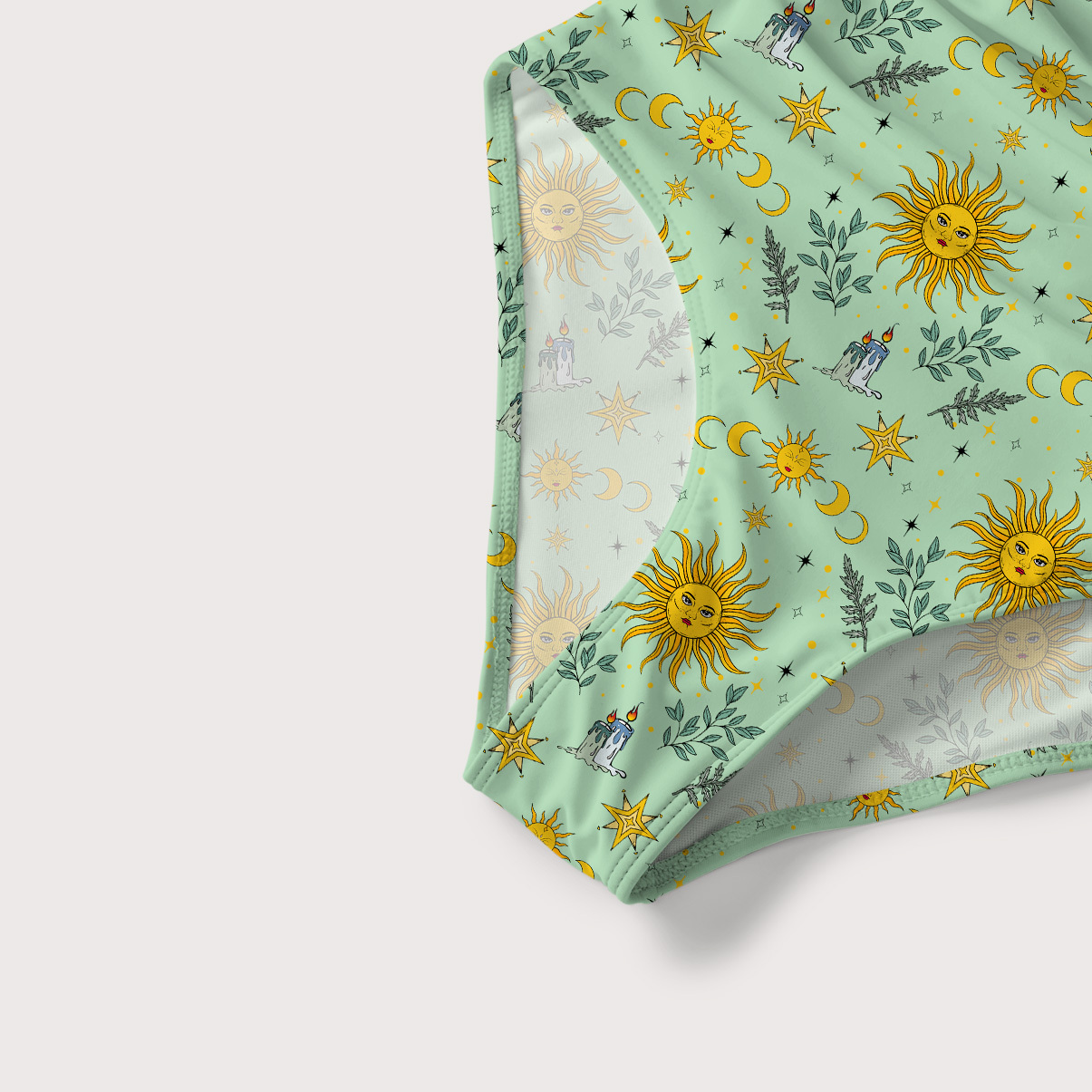 Purplehecate Magic Sun Slim-Strap Swimsuit