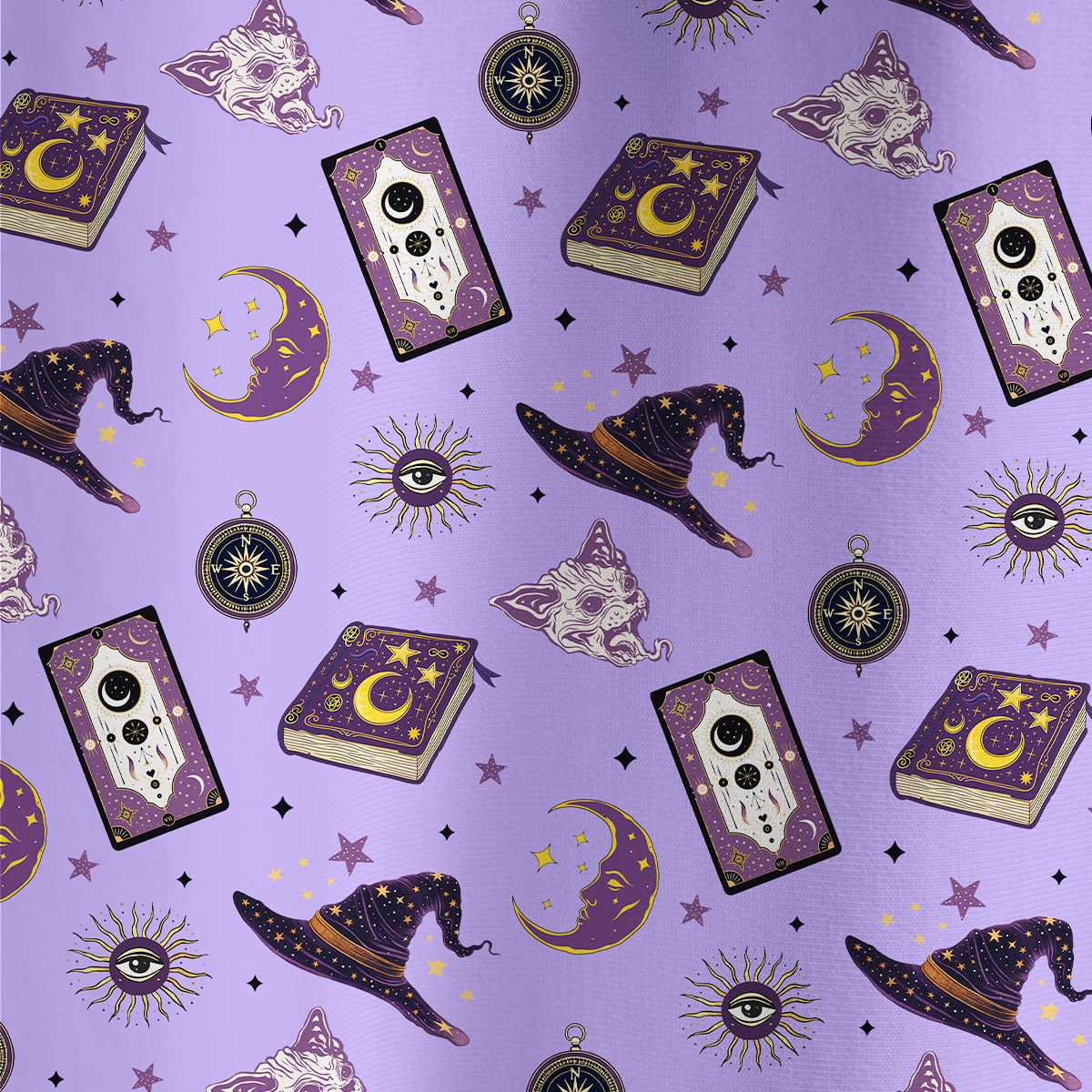 Purplehecate Midnight Witch Tarot All Over Print T-Shirt