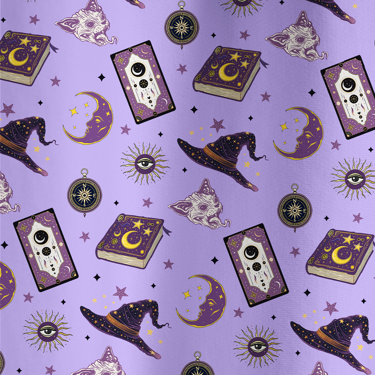 Purplehecate Midnight Witch Tarot All Over Print T-Shirt