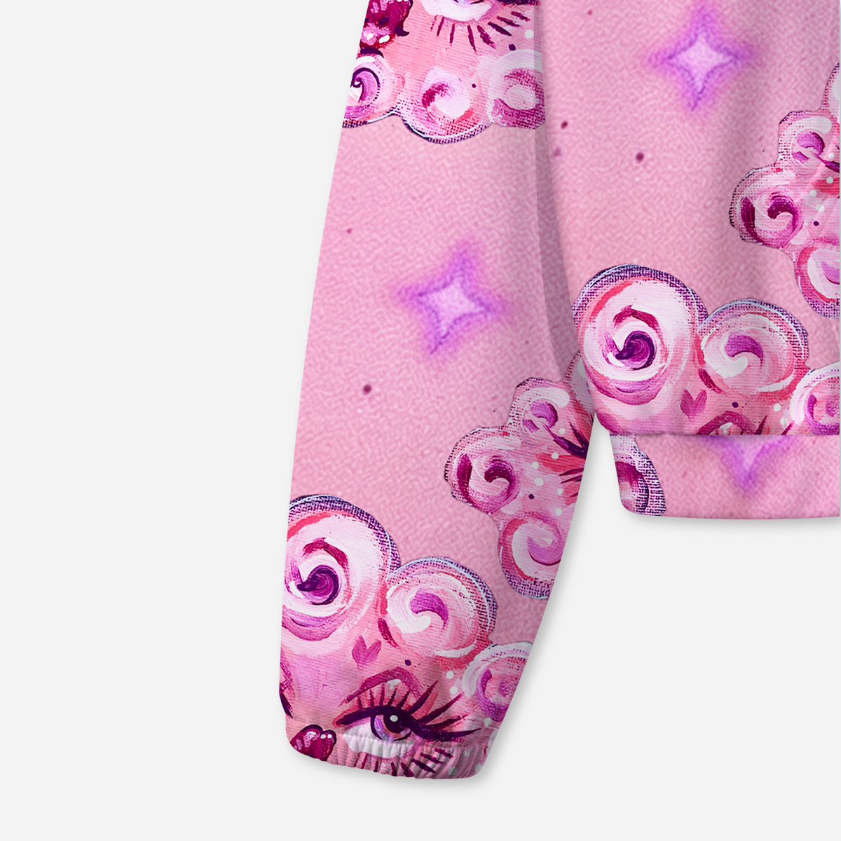 Purplehecate Dreamy Cloud Eyes All-Over Print Hoodie