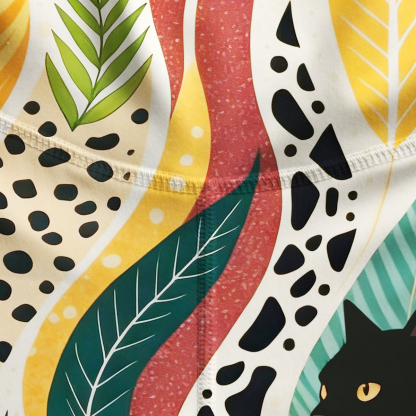 Purplehecate Mystic Forest Cat Yoga Pants