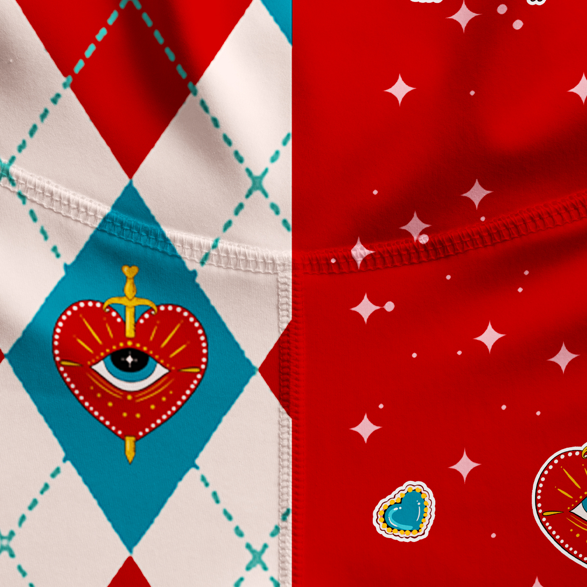 Purplehecate Queen of Hearts Yoga Pants