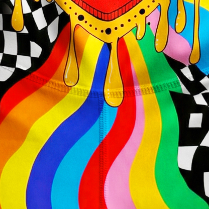 Purplehecate Trippy Rainbow Heart Eye Yoga Pants