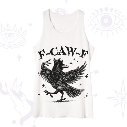 Purplehecate F-caw-f Funny Crow Tank