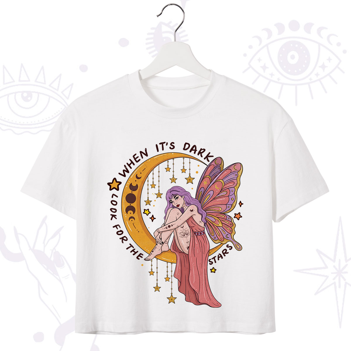 Purplehecate Look For The Stars Crop T-Shirt