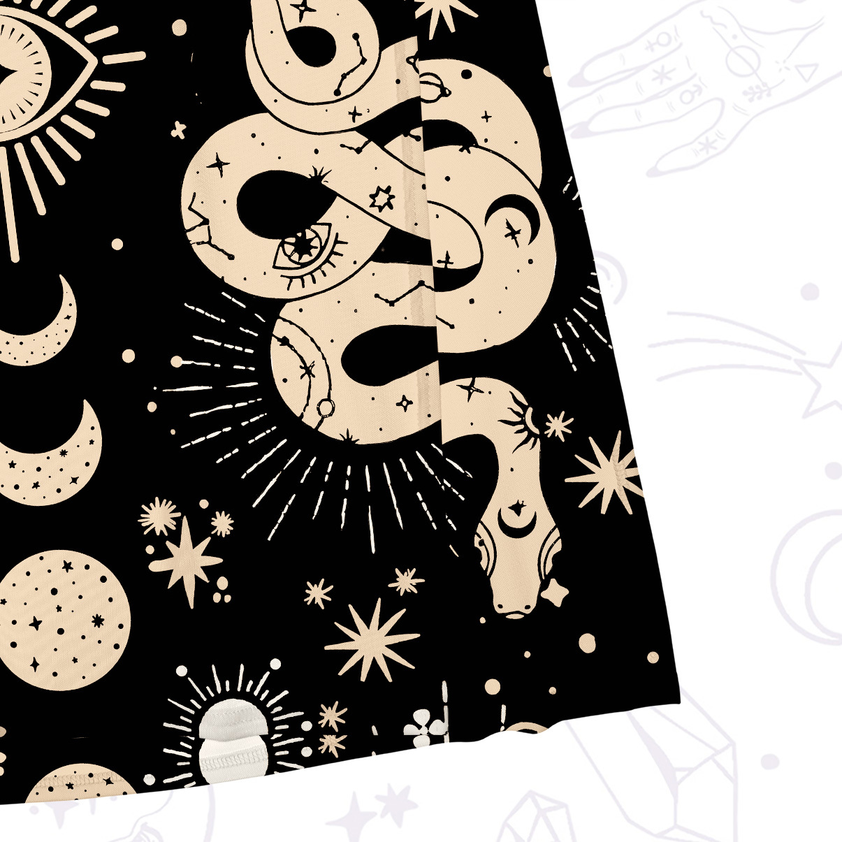 Purplehecate Divine Serpent Under the Moon Mesh Maxi Tank Beach Dress