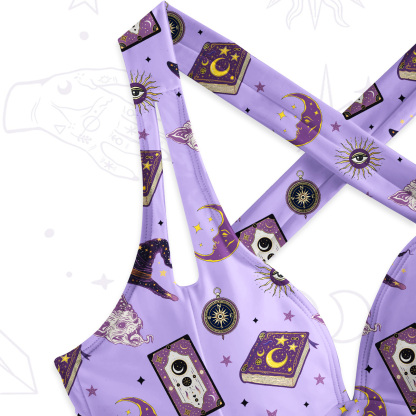 Purplehecate Celestial Witch One-Piece Swimsuit