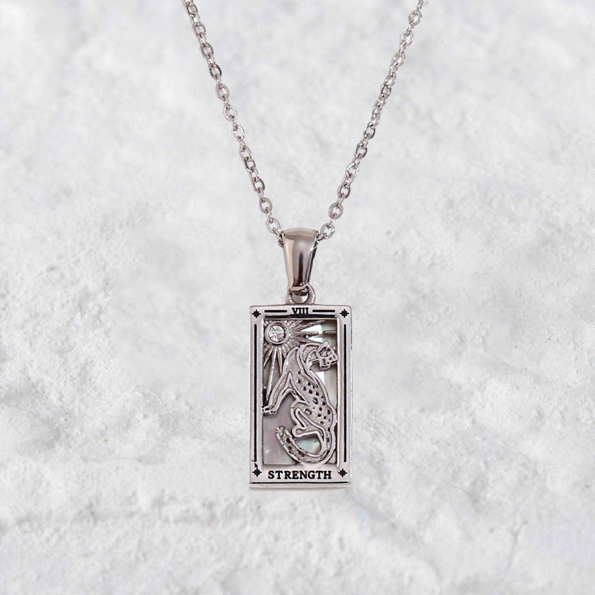 Purplehecate The Strength Tarot Necklace