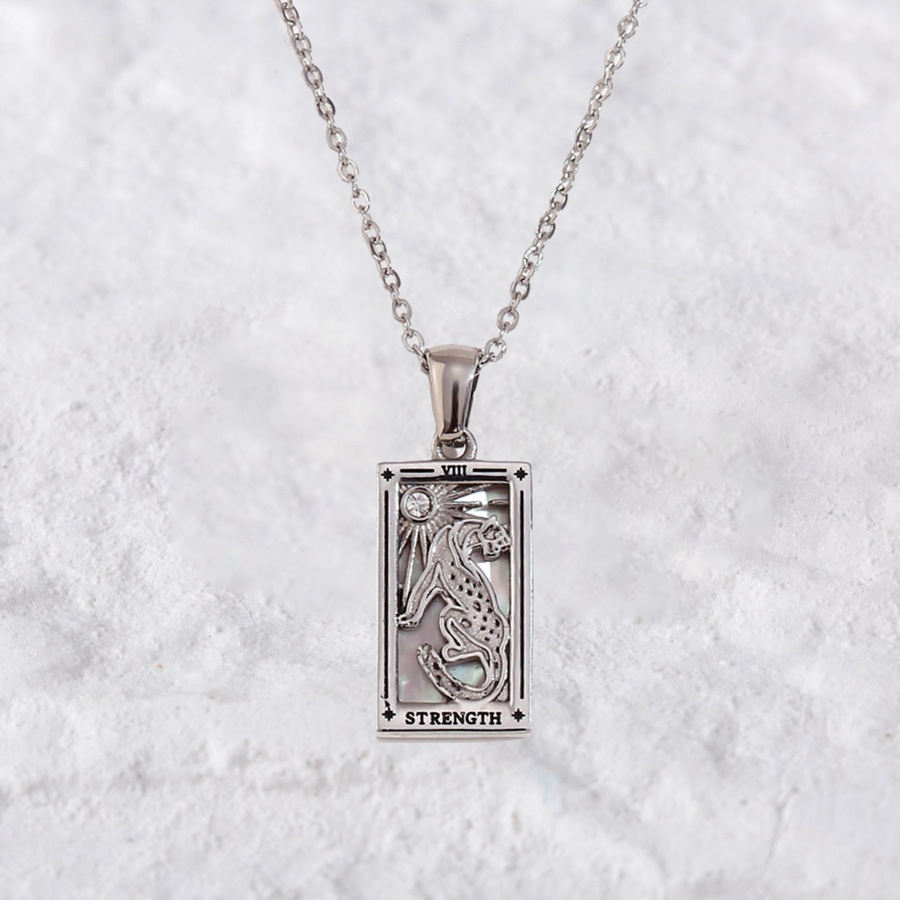 Purplehecate The Strength Tarot Necklace