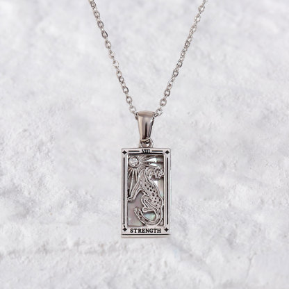 Purplehecate The Strength Tarot Necklace