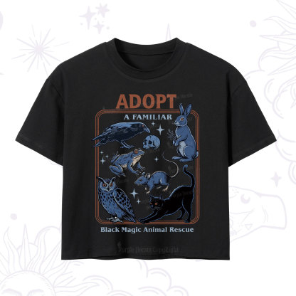 Purplehecate Adopt a Familiar Crop T-Shirt