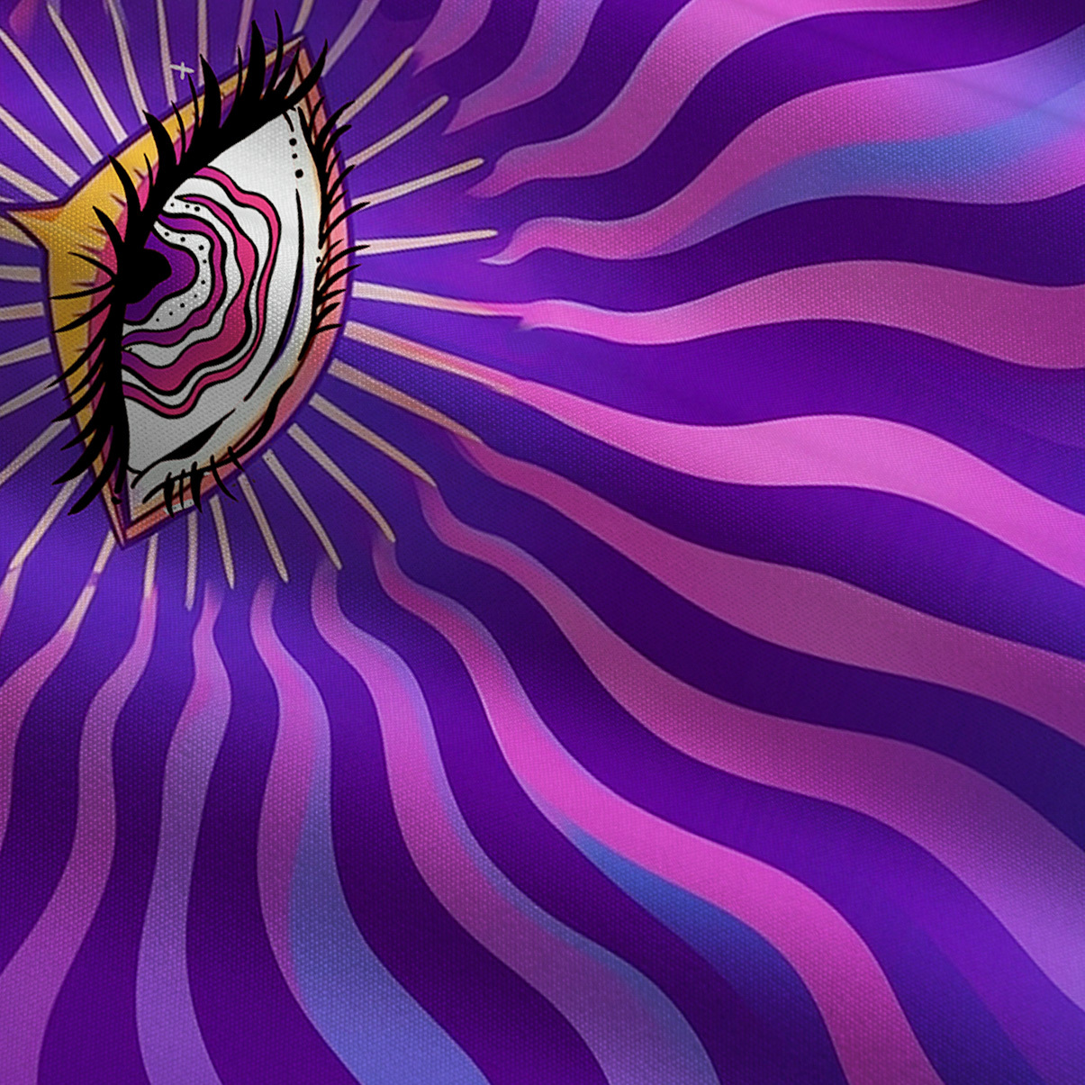 Purplehecate Sacred Eye Energy Flow Wide Leg Jumpsuit