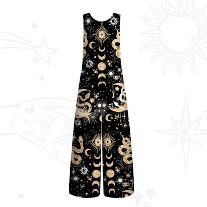 Purplehecate Divine Serpent Under the Moon Wide Leg Jumpsuit
