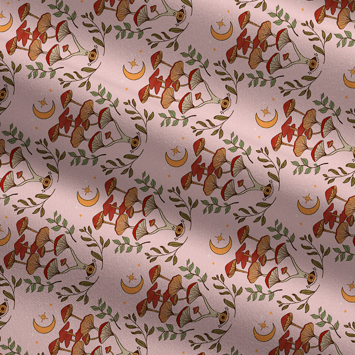 Purplehecate Psychedelic Mushrooms Wide Leg Jumpsuit