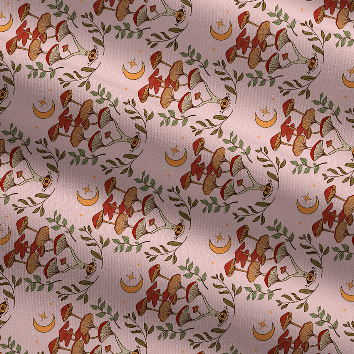 Purplehecate Psychedelic Mushrooms Wide Leg Jumpsuit