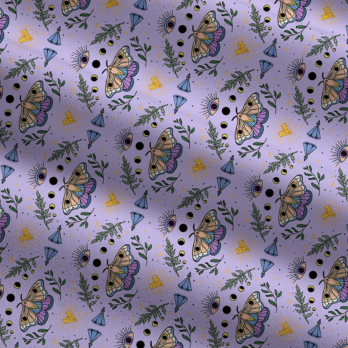 Purplehecate Luna Moth Witch Wide Leg Jumpsuit