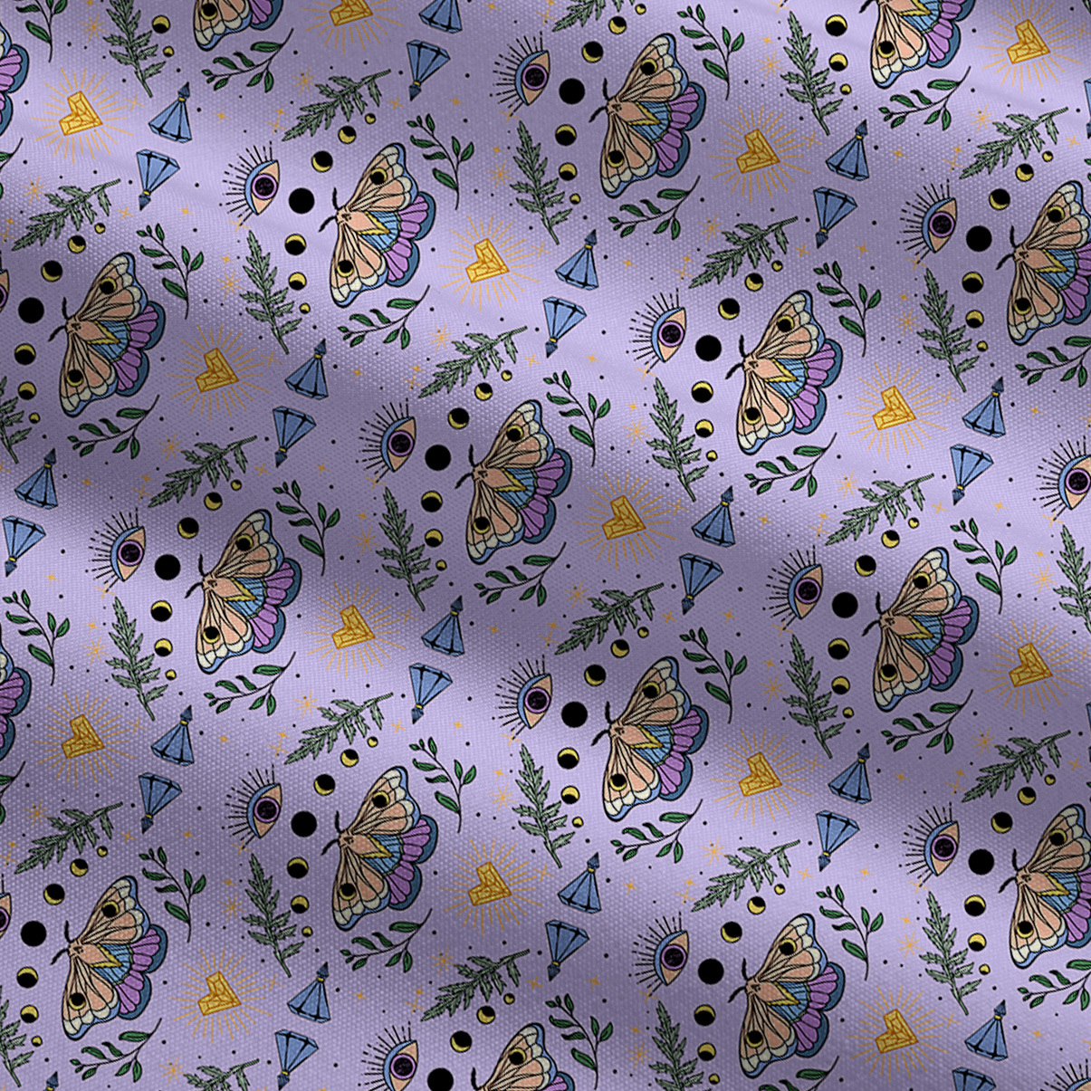 Purplehecate Luna Moth Witch Wide Leg Jumpsuit