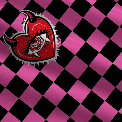 Purplehecate Heart of a Demon Wide Leg Jumpsuit