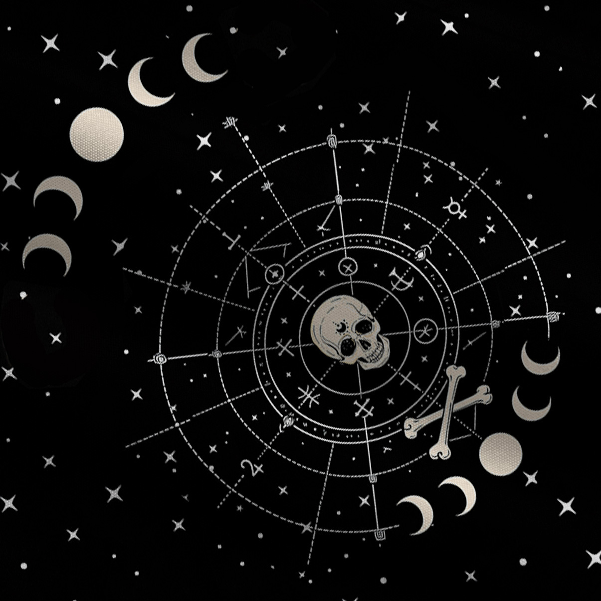 Purplehecate Coven of the Skull Moon Wide Leg Jumpsuit