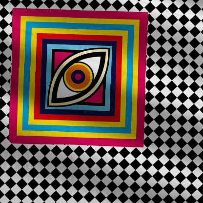 Purplehecate Eye of Illusion Wide Leg Jumpsuit