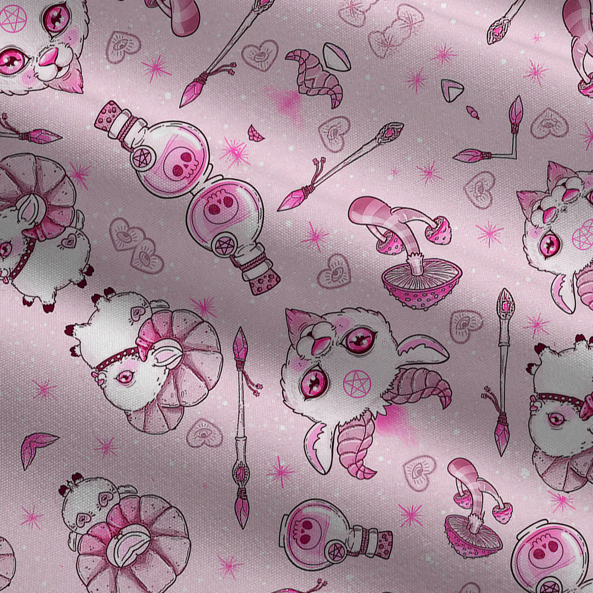 Purplehecate Pastel Occult Goat Wide Leg Jumpsuit