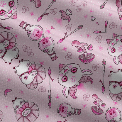 Purplehecate Pastel Occult Goat Wide Leg Jumpsuit