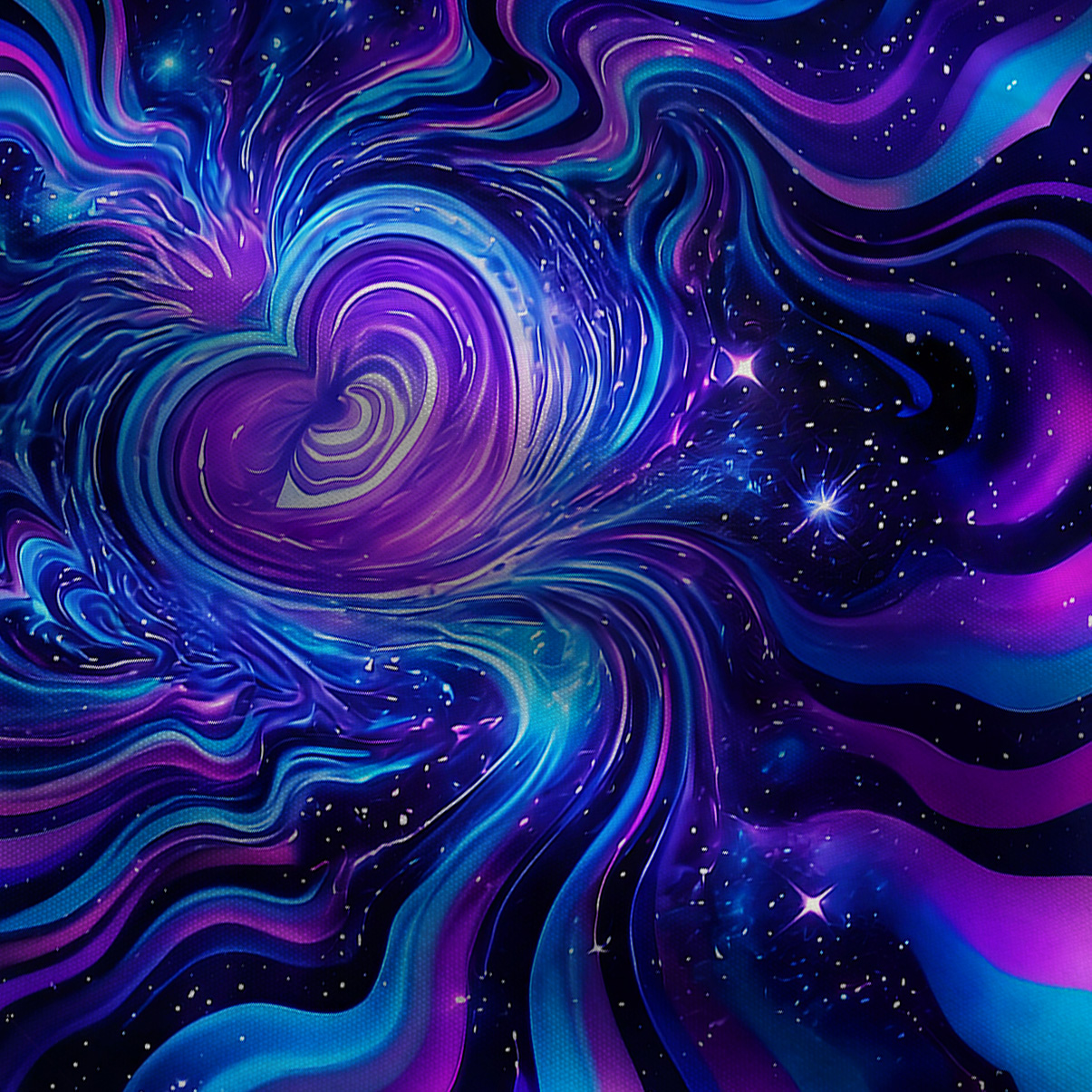 Purplehecate Galactic Heart Wide Leg Jumpsuit