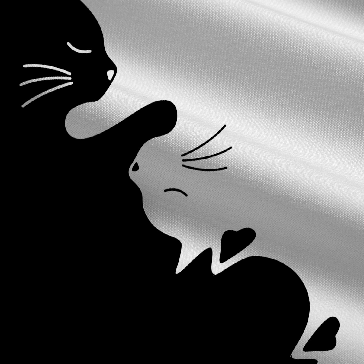 Purplehecate Yin Yang Cat Lover Wide Leg Jumpsuit