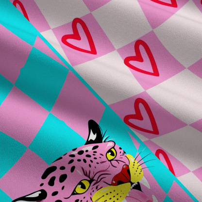 Purplehecate Savage Leopard Evil Eye Wide Leg Jumpsuit