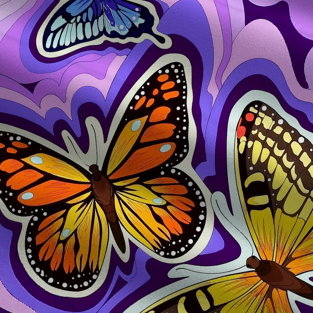 Purplehecate Psychedelic Butterfly Wide Leg Jumpsuit