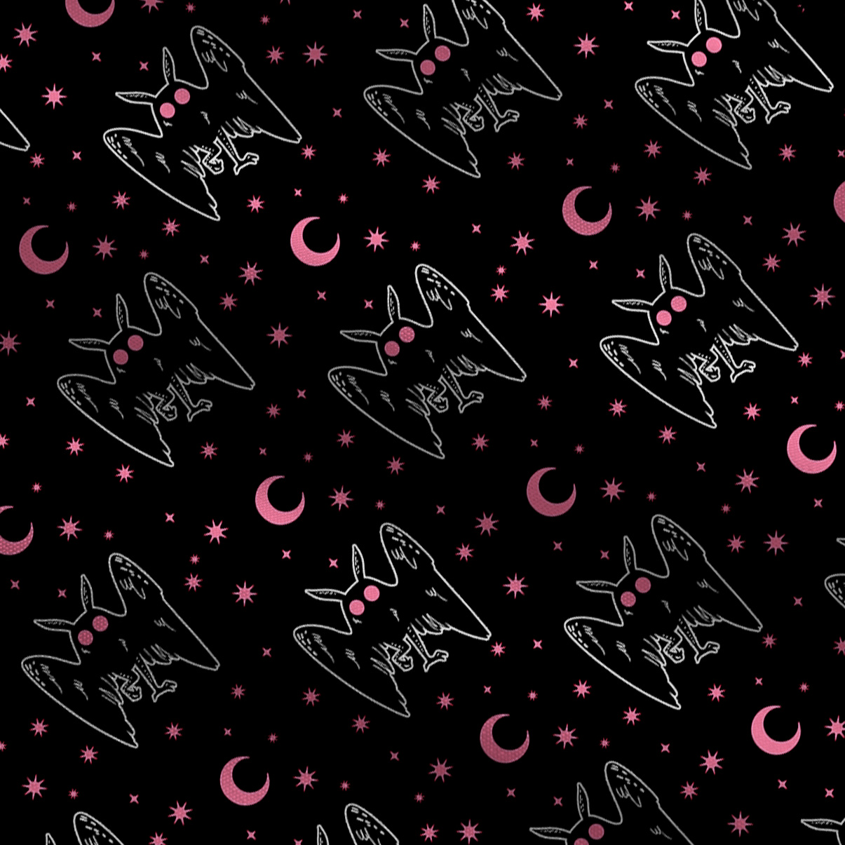 Purplehecate Witchy Mothman Night Wide Leg Jumpsuit