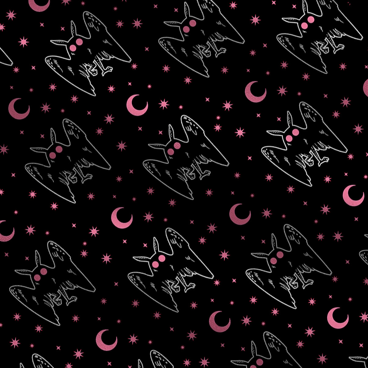 Purplehecate Witchy Mothman Night Wide Leg Jumpsuit