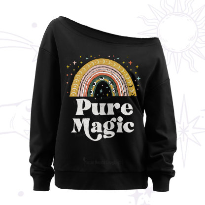 Purplehecate Pure Magic Off The Shoulder Sweatshirt