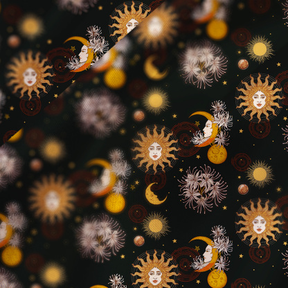 Purplehecate Stellar Symphony Satin Cross Back Mini Dress