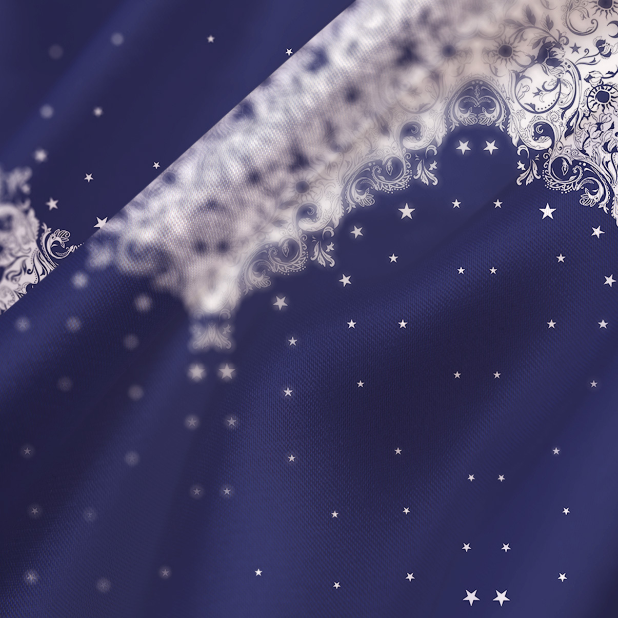 Purplehecate Midnight Star Satin Cross Back Mini Dress