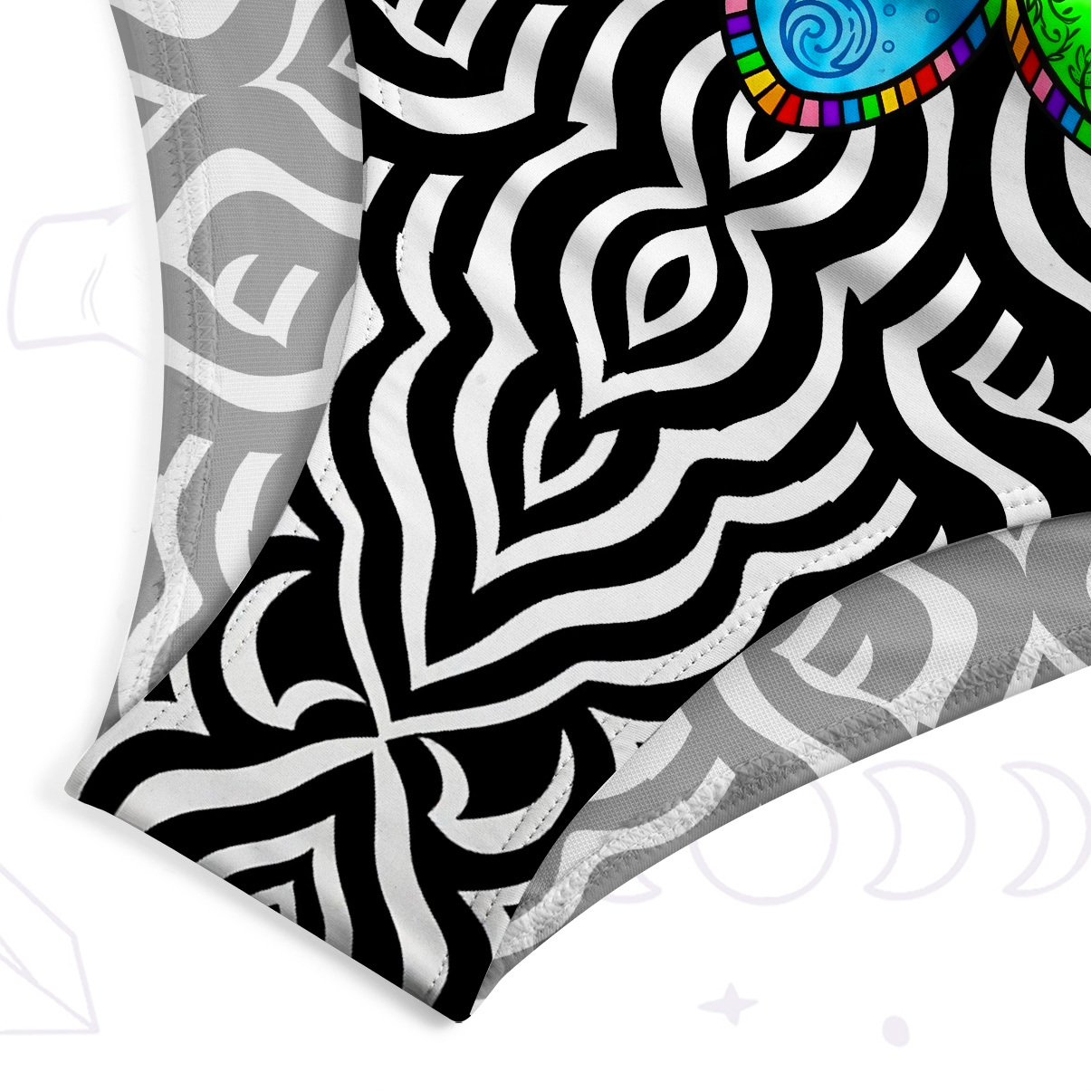 Purplehecate Rainbow Energy Bloom One-Piece Swimsuit